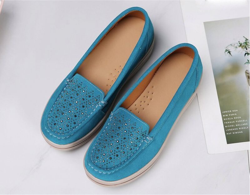 Fleur Dames Platform - Blauw