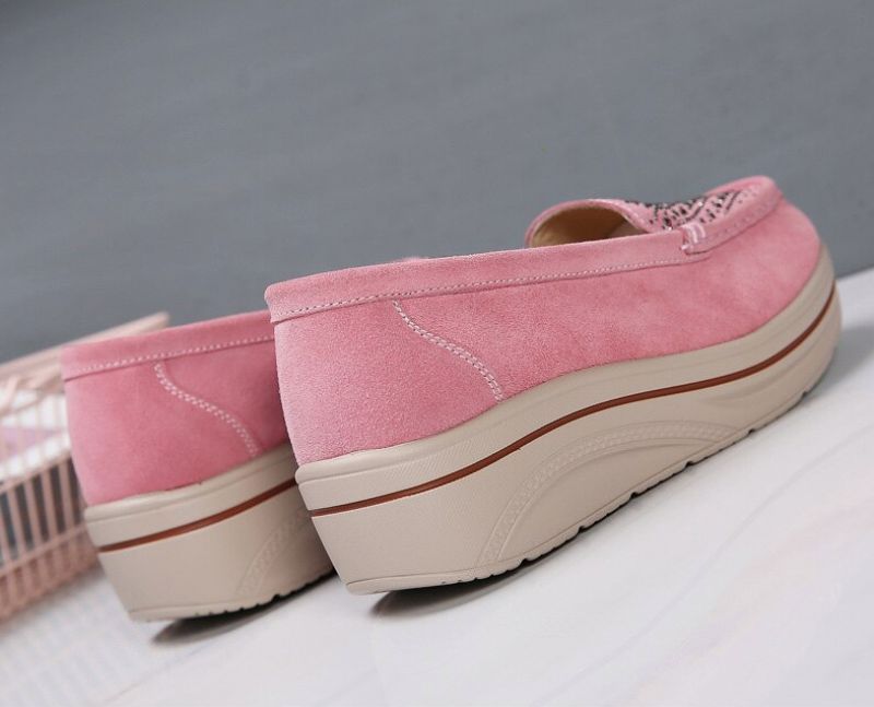 Fleur Dames Platform - Blauw
