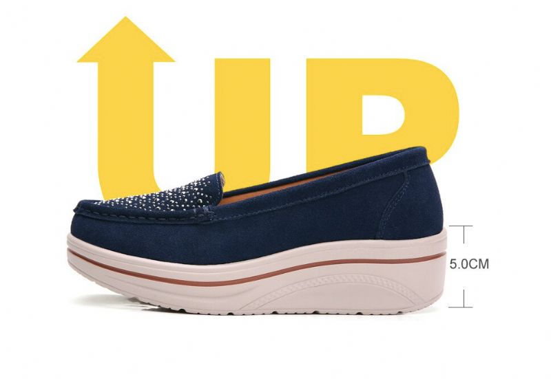 Fleur Dames Platform - Blauw