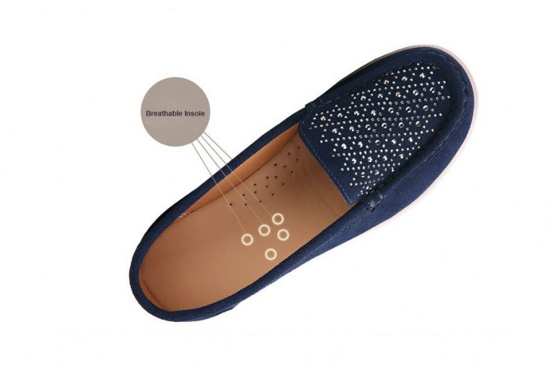 Fleur Dames Platform - Blauw