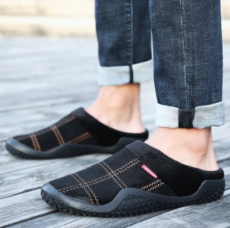 Flofi Heren Winter Slipper - Blauw