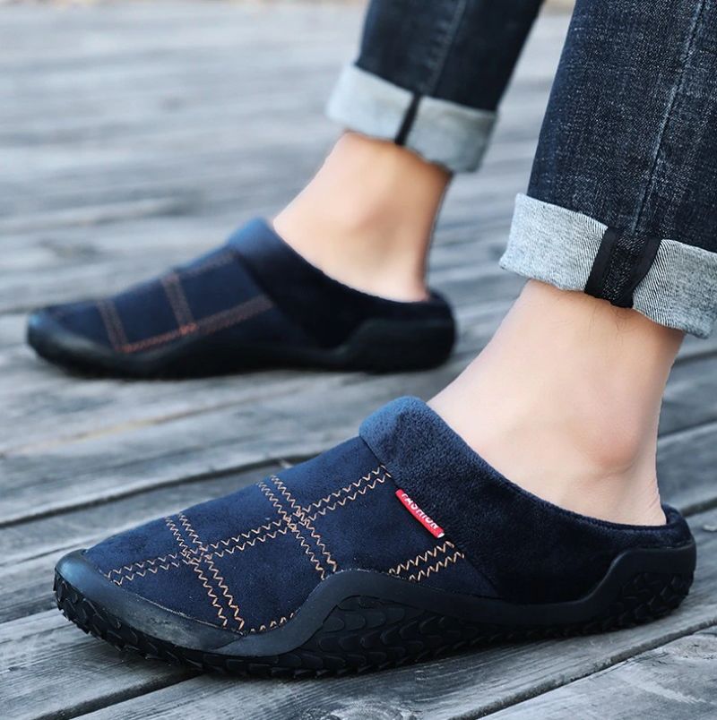Flofi Heren Winter Slipper - Blauw