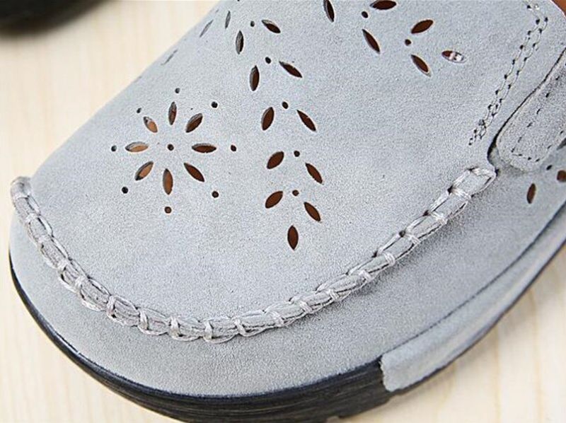 Flor Dames Zachte Platform Schoenen - Blauw Gat