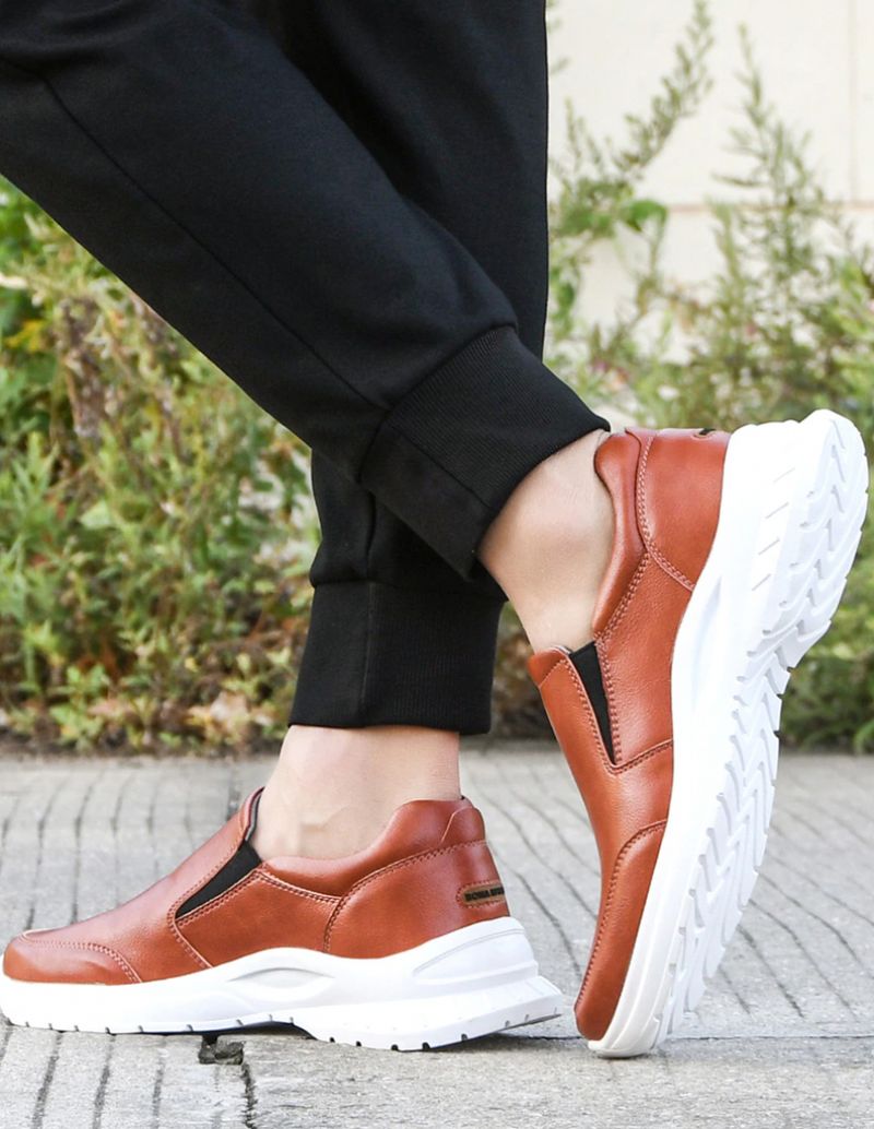 Florenzi Heren Loafers Casual Schoenen - Zwart