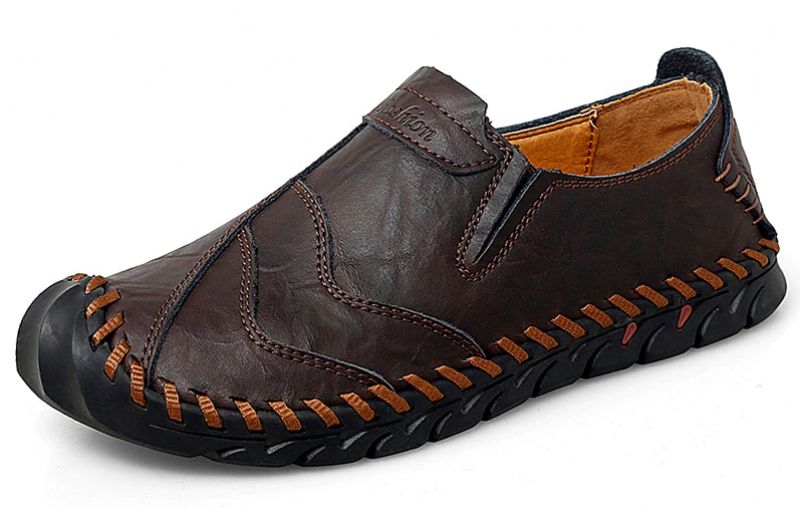 Florenzio Heren Loafers Casual Schoenen - Koffie