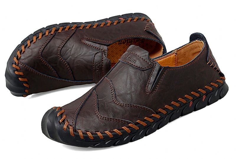 Florenzio Heren Loafers Casual Schoenen - Koffie