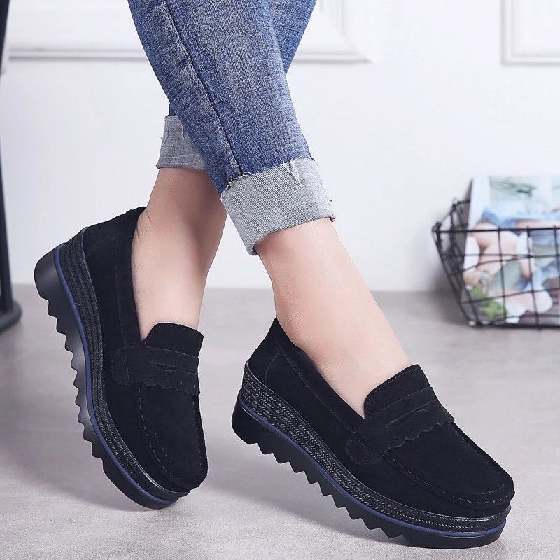 Fly V1 Dames Platform Schoenen - Zwart