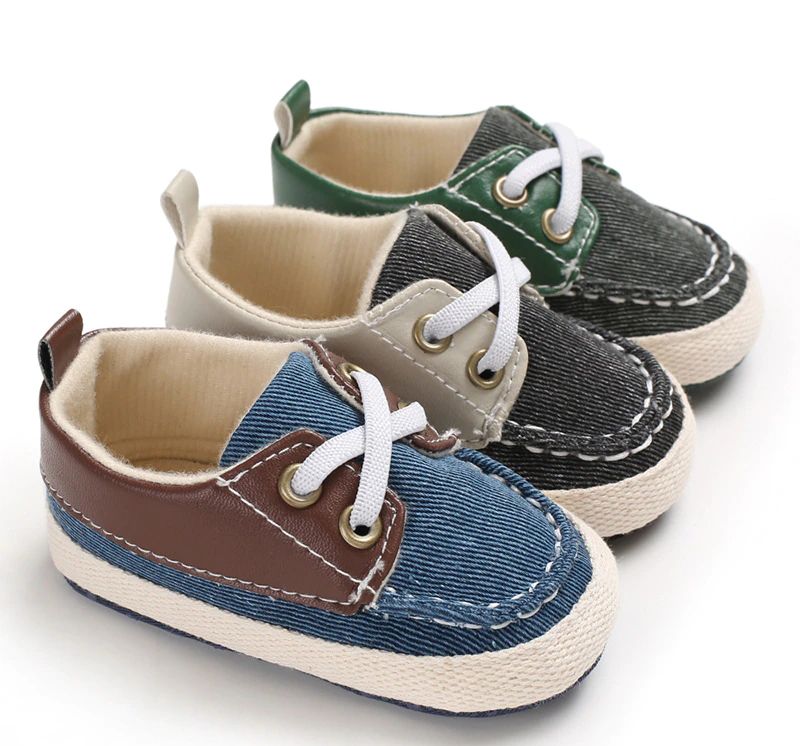 Foffy Baby Jongens Oxford Casual Schoenen - Groen