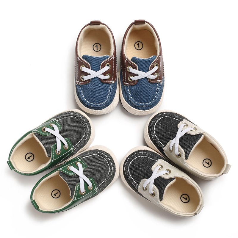 Foffy Baby Jongens Oxford Casual Schoenen - Groen