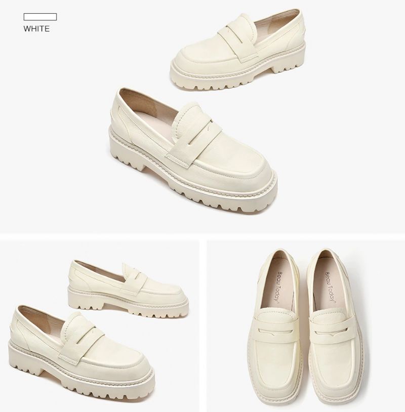 Fonsi Dames Platform Loafer - Zwart