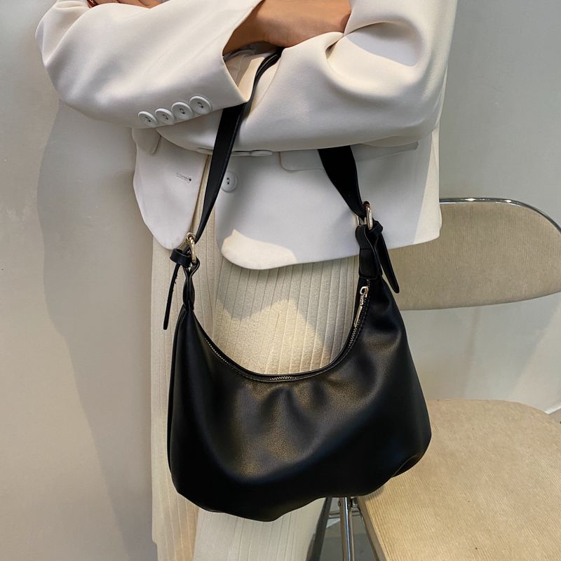 Fortuna Dames Leren Crossbody Handtas - Zwart
