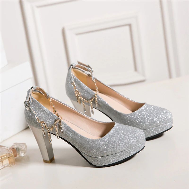 Francia Dames Hoge Hak Pumps - Goud