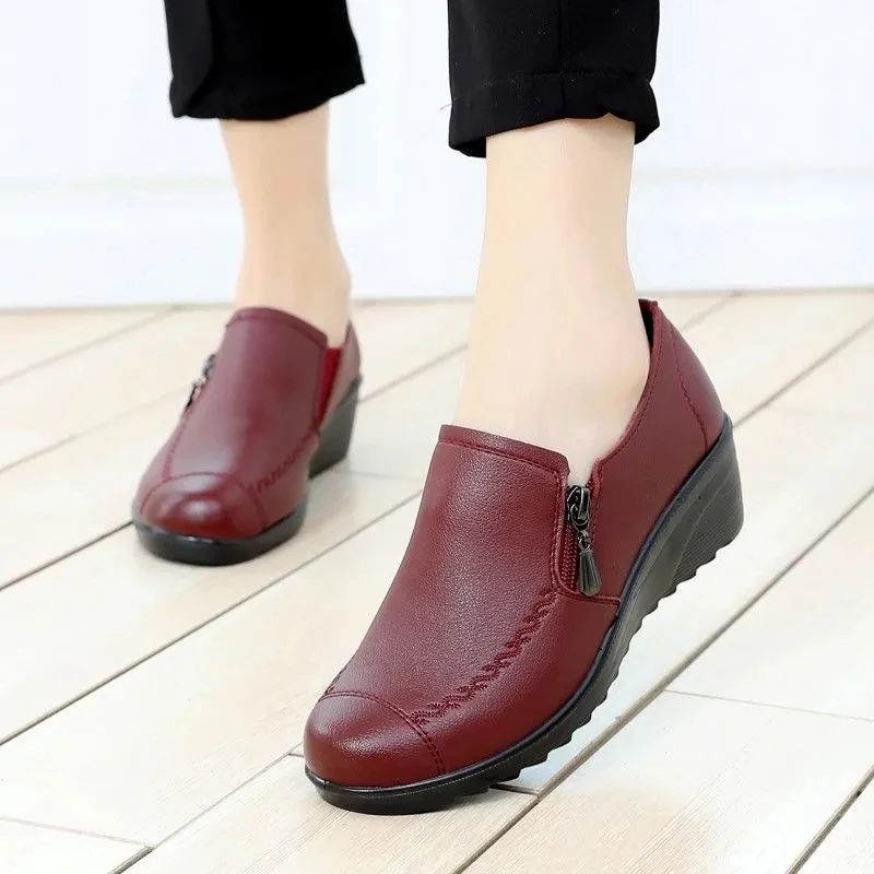 Francia Dames Wedges Schoenen - Zwart