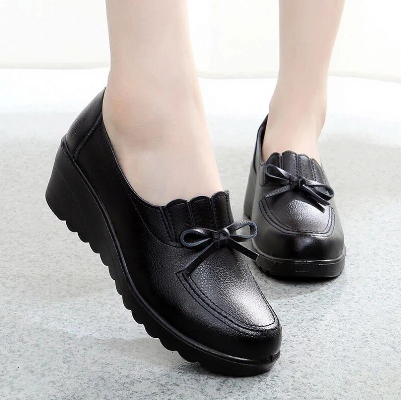 Francia Dames Wedges Schoenen - Zwart