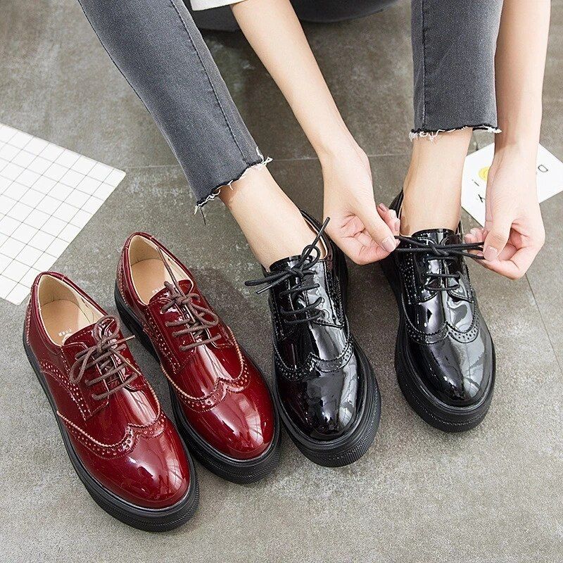 Franco Dames Platform Schoenen - Rood