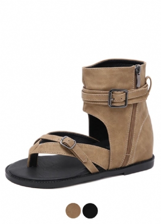 Francys Dames Zijrits Platte Sandalen