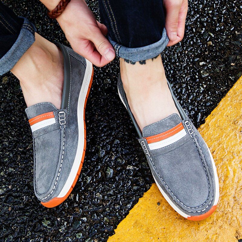 Frank Heren Loafer Schoenen - Grijs