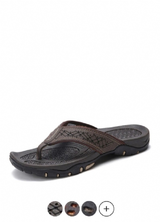 Frank Heren Zomer Leren Slipper