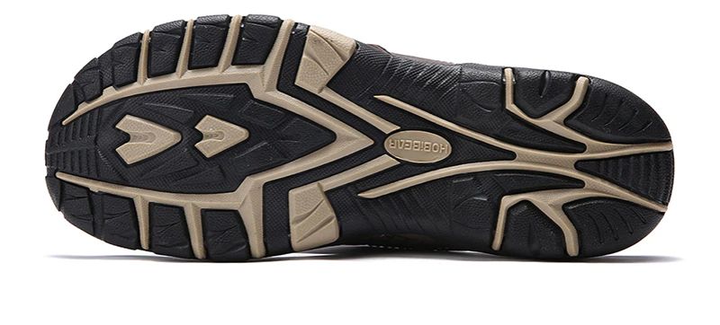 Frank Heren Zomer Leren Slipper - Koffie