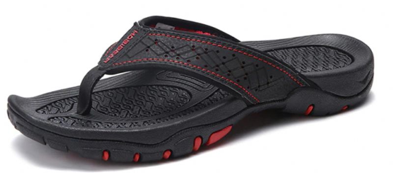 Frank Heren Zomer Leren Slipper - Koffie