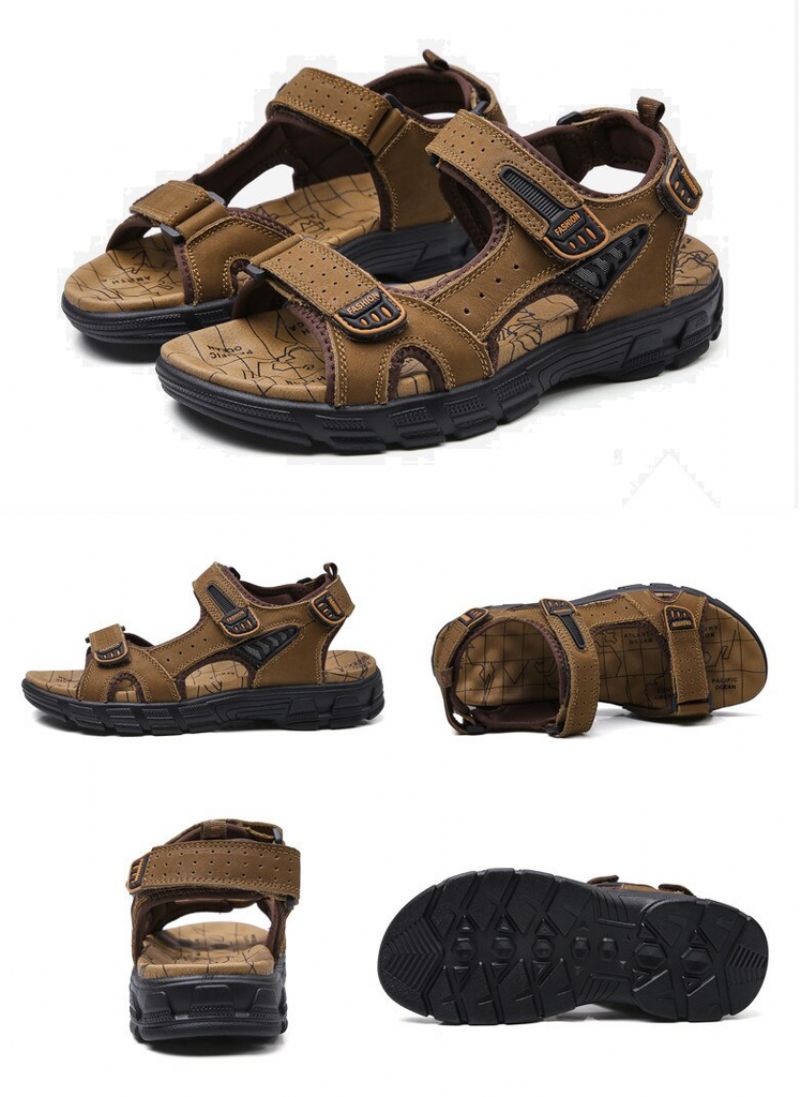 Frecar Heren Zomer Sandalen - Koffie