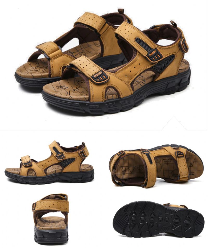 Frecar Heren Zomer Sandalen - Koffie