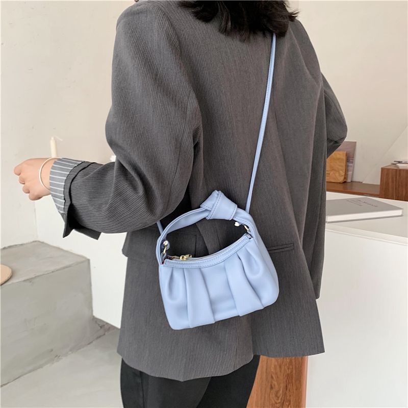 Frida Dames Leren Crossbody Handtas - Blauw