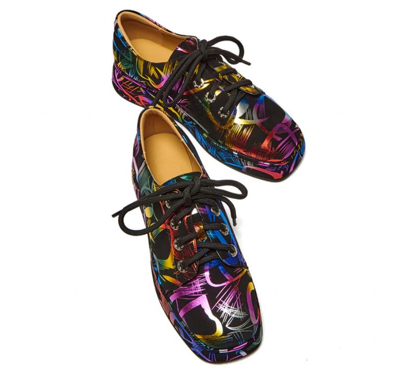 Fritz Dames Ronde Neus Platform Schoenen - Zwart