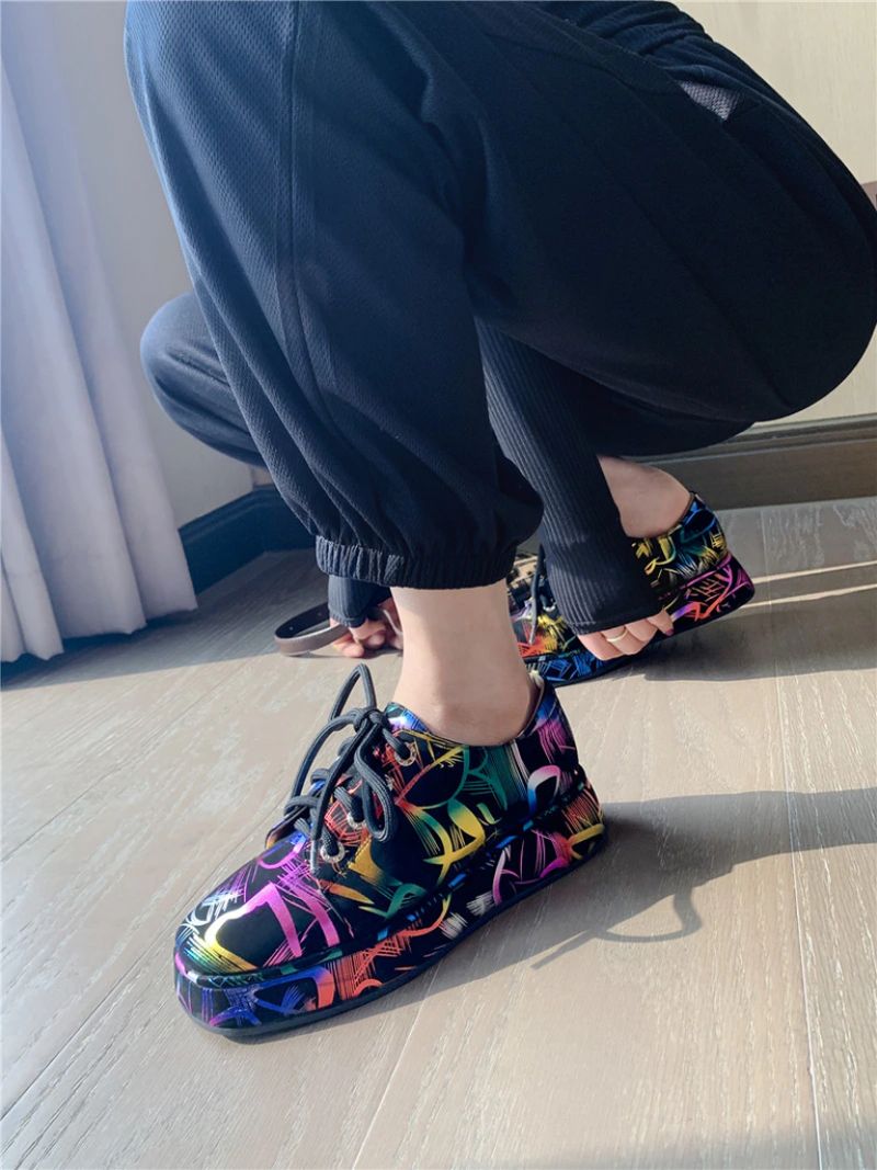 Fritz Dames Ronde Neus Platform Schoenen - Zwart