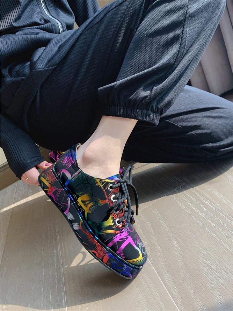 Fritz Dames Ronde Neus Platform Schoenen - Zwart