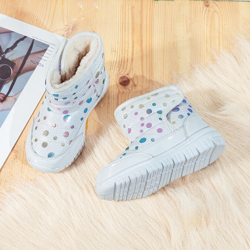 Gabriella Meisjes Warme Boot - Wit Bont