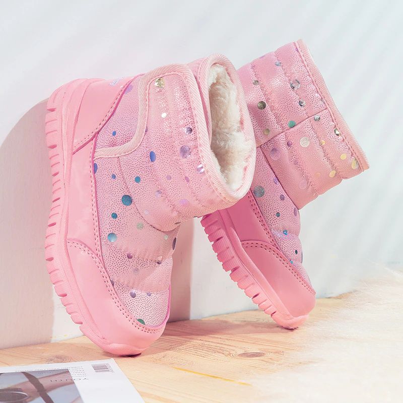 Gabriella Meisjes Warme Boot - Wit Bont
