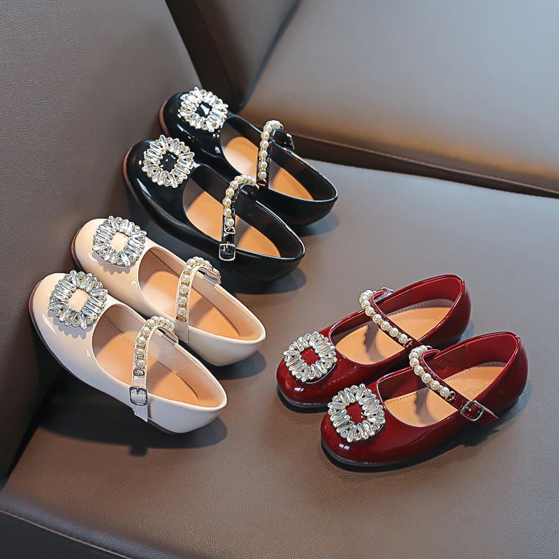 Gaby Platte Schoenen Voor Meisjes - Bordeauxrood