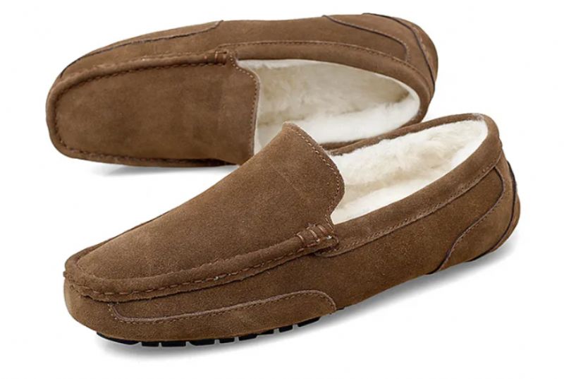 Gael Heren Leren Mocassin - Zwart Zonder Bont