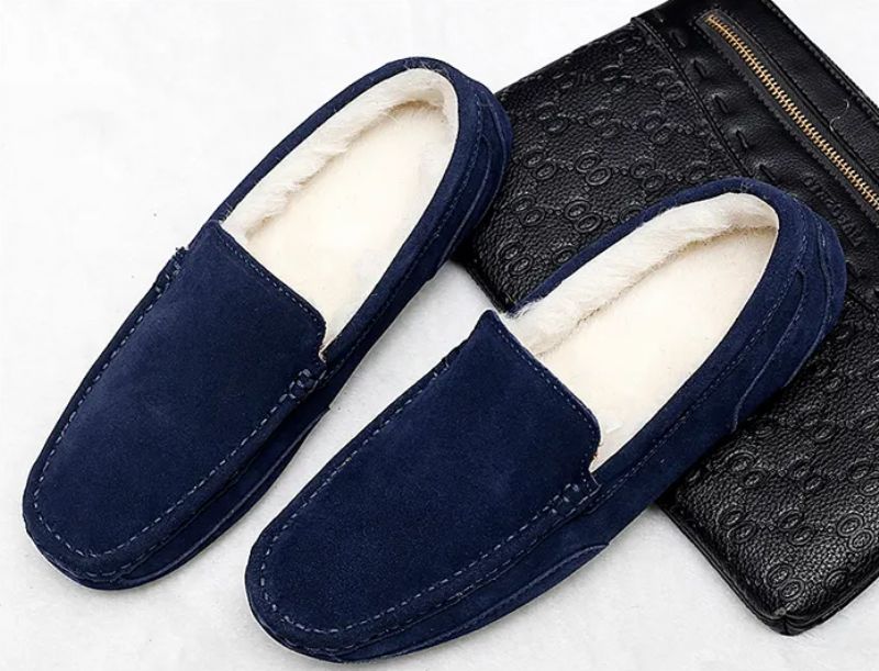 Gael Heren Leren Mocassin - Zwart Zonder Bont