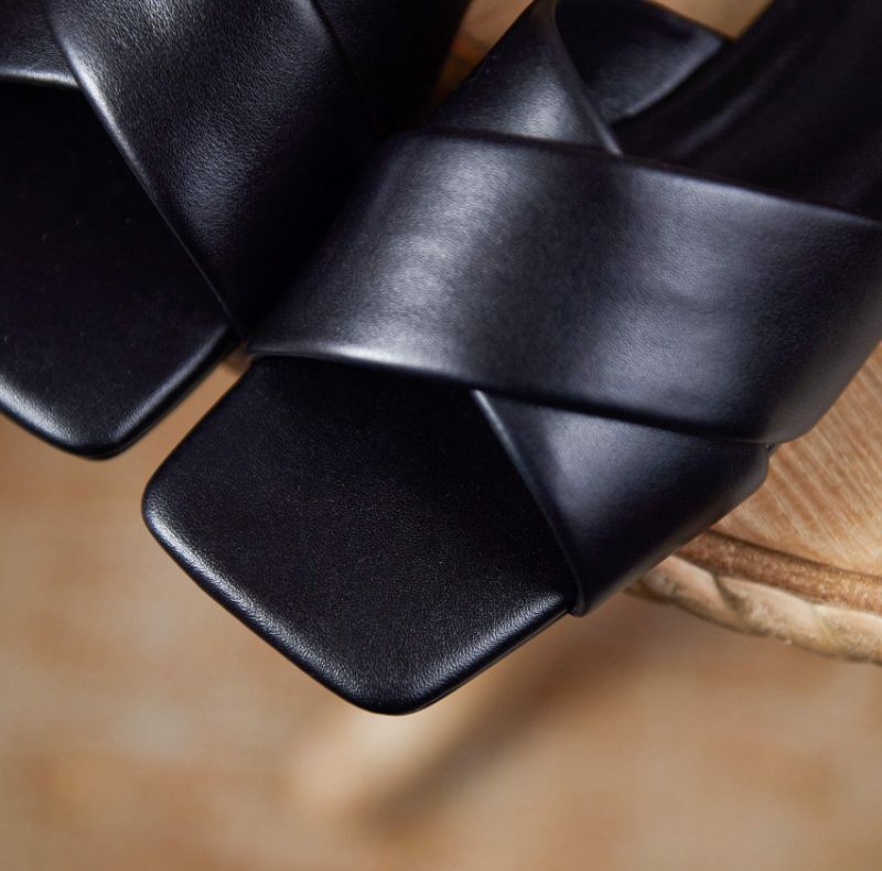 Gal Damesleren Platte Sandaal - Wit
