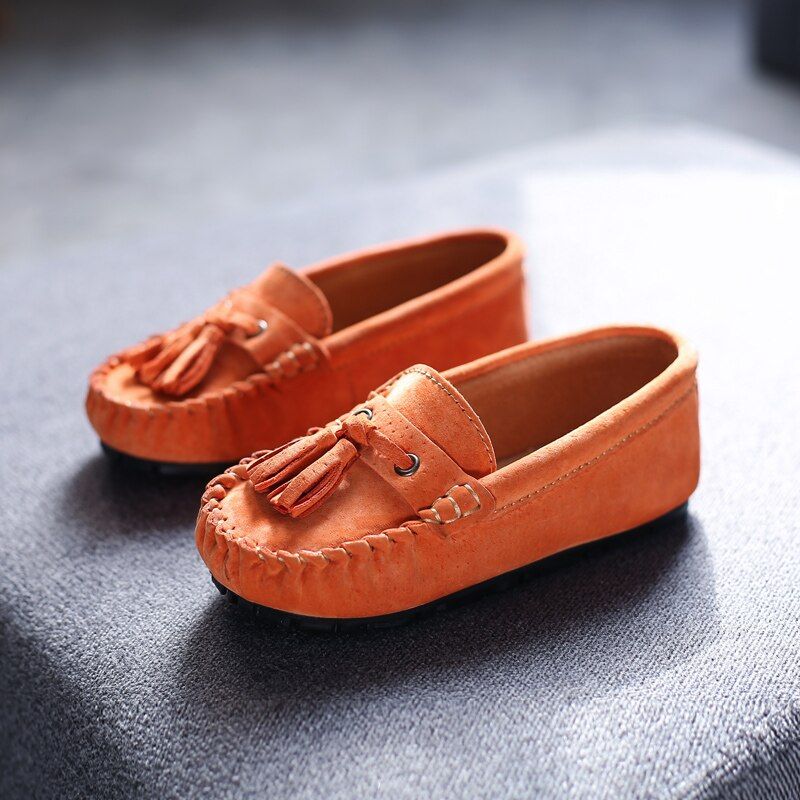 Galan Jongens Loafer Dress Schoenen - Oranje