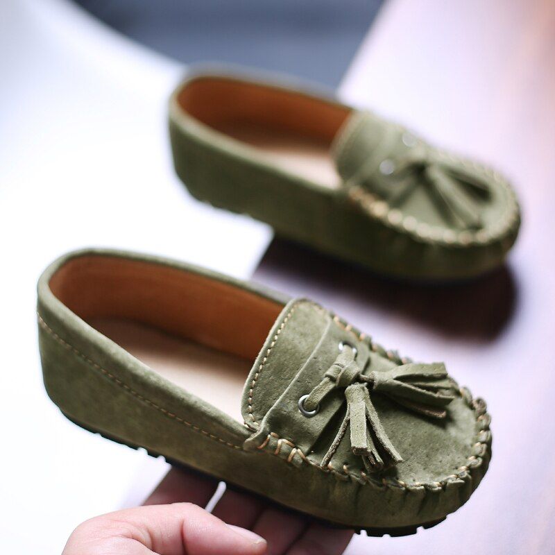Galan Jongens Loafer Dress Schoenen - Oranje