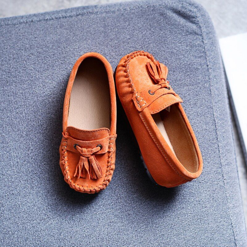 Galan Jongens Loafer Dress Schoenen - Oranje