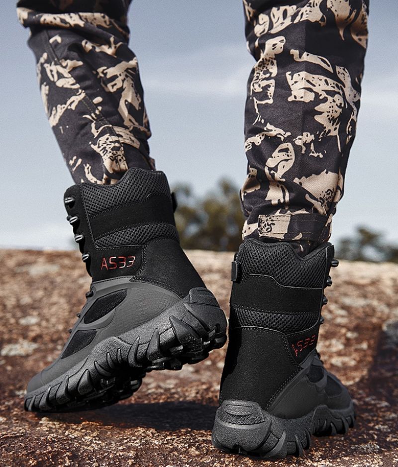 Galanty Heren Militaire Laarzen - Zand