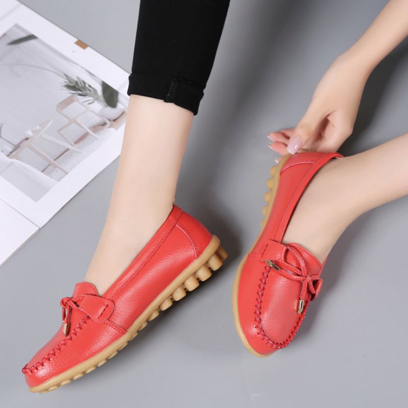 Galicia Dames Platte Schoenen - Rood