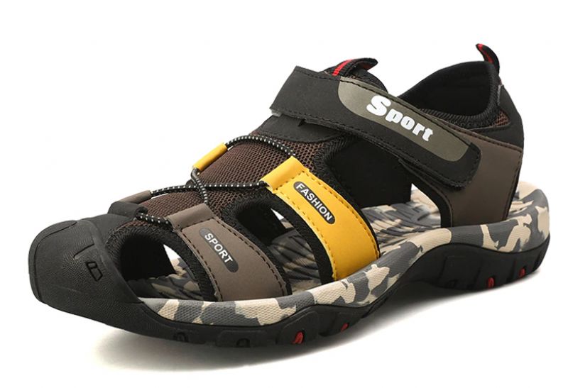 Galion Heren Mode Sandalen - Koffie