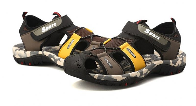 Galion Heren Mode Sandalen - Koffie