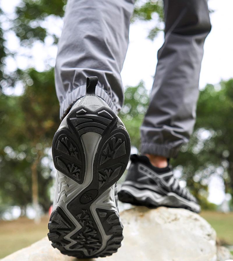 Garen Heren Outdoor Sneakers - Zwart