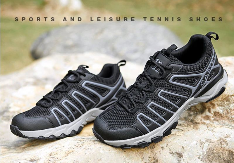 Garen Heren Outdoor Sneakers - Zwart