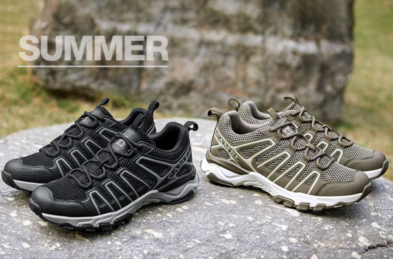Garen Heren Outdoor Sneakers - Zwart