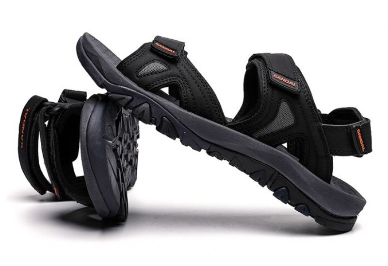 Garlick Heren Zomer Sandalen - Zwart