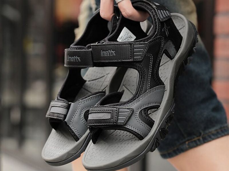 Garlick Heren Zomer Sandalen - Zwart