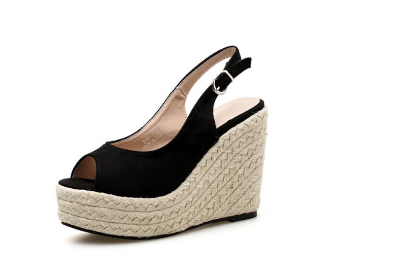 Garza Dames Wedges - Zwart