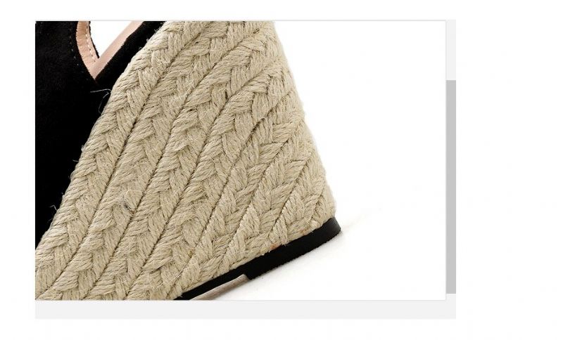 Garza Dames Wedges - Zwart